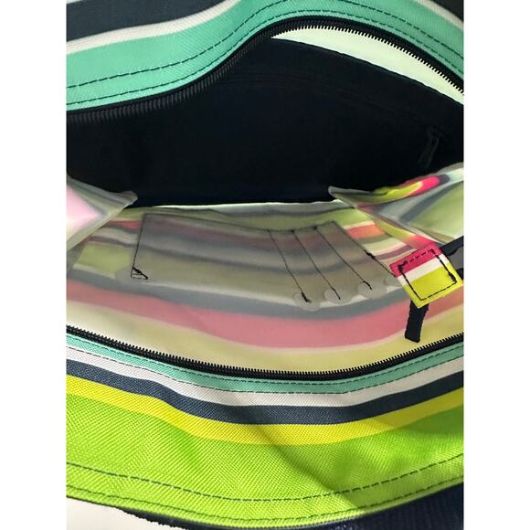 Thirty-One Tall Organizing Tote Preppy Pop Colorful Stripe - Picture 3 of 7
